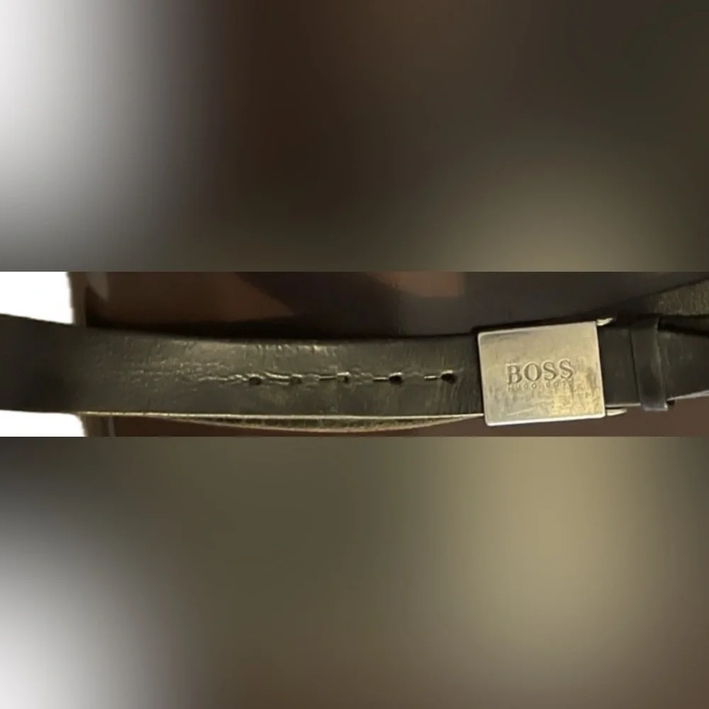 Hugo Boss Leather Belt Brown